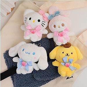 Cinnamoroll Plush Backpack Decoration Keychain