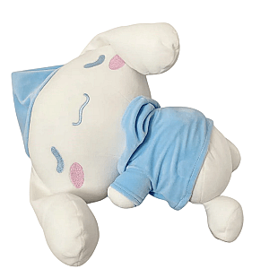 40cm White Cinnamoroll Sleeping With Blue Shirt Plush