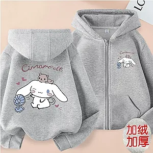 Cartoon Sanrio Cinnamoroll Autumn Winter Keep Warm Jacket Hoodies