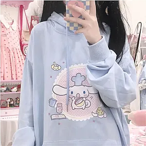 Cinnamoroll Cartoon Anime Sanrio Cute Sweatshirt Hoodies