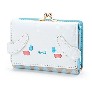 Cinnamoroll 11cm Cute Modeling Zipper Folded Card Case Woman Wallet