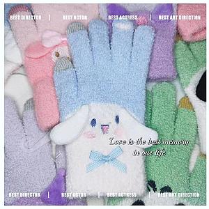 Cinnamoroll Winter Warm Full Finger Women Gloves