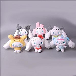 Cinnamoroll In Hello Kitty My Melody Kuromi Purin Keychain