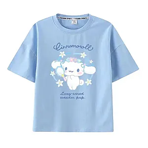 Sanrio Cinnamoroll Cartoon Dog Short Sleeve T-Shirt