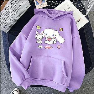 Sanrio Cinnamoroll Cartoon Dog and Bunny Children Hooded Sweatshirts