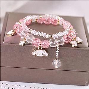 Sanrio Cute Cinnamoroll Beaded Crystal Bracelet