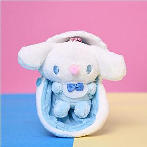 Anime Sanrio Cinnamoroll Baby Toys Plush Keychain