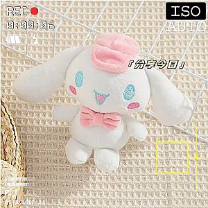 10CM White Cinnamoroll Pink Hat Stuffed Animal Plush