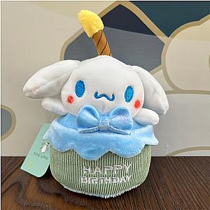 Cinnamoroll Happy Birthday Cake Decoration Doll Keychain