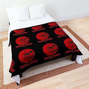 red skull circle jerks vintage vibes Comforter