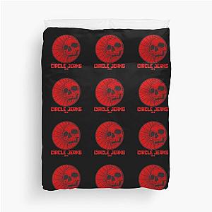 red skull circle jerks vintage vibes Duvet Cover