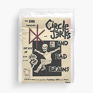 Circle Jerks Punk Show Flyer with Dead Kennedys and Bad Brains Duvet Cover