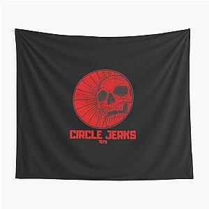 red skull circle jerks vintage vibes Tapestry