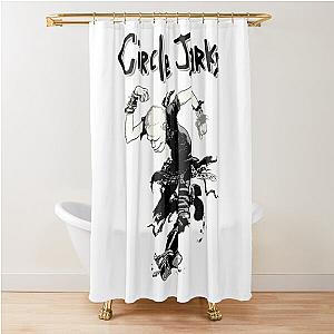 Vintage Circle Jerks band Poster Shower Curtain