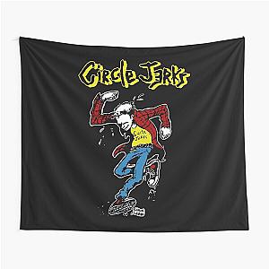 Boys Girls Team Circle Jerks First Day Tour Design Tapestry