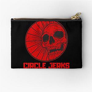 red skull circle jerks vintage vibes Zipper Pouch