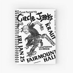 Vintage Circle Jerks Flyer Spiral Notebook