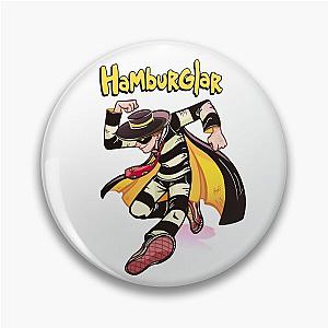 Hamburglar - Circle Jerks logo style Pin