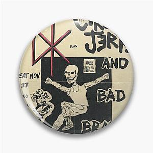 Circle Jerks Punk Show Flyer with Dead Kennedys and Bad Brains Pin