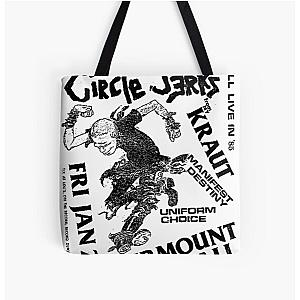 Vintage Circle Jerks Flyer All Over Print Tote Bag