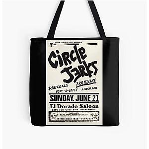 Hard-core Punk Show Flier - Circle Jerks - 1980s All Over Print Tote Bag