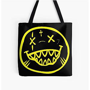 City Morgue Smiley Face Yellow All Over Print Tote Bag RB3107