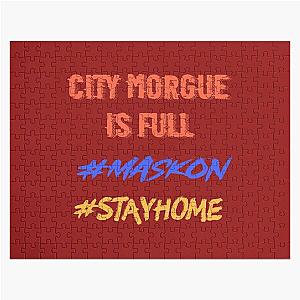 Mask on , Stay home, City morgue   Jigsaw Puzzle RB3107