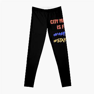 Mask on , Stay home, City morgue   Leggings RB3107