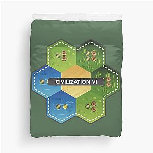 Civilization 6 Terrain Yields Duvet Cover