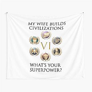 Wife Builds Civilization Tapestry