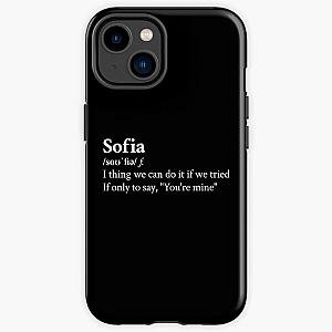 Clairo Aesthetic Quote Lyrics Sofia Black iPhone Tough Case RB1710