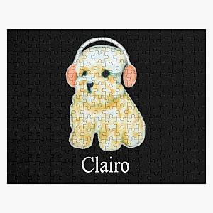 Clairo dog - Clairo dog with headphones puppy Jigsaw Puzzle RB1710