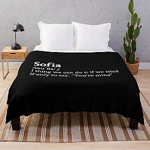 Clairo Aesthetic Quote Lyrics Sofia Black Throw Blanket RB1710