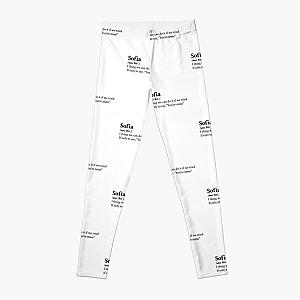 Clairo Aesthetic Quote Lyrics Sofia Leggings RB1710