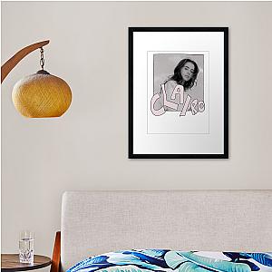 Clairo Pink Framed print Premium Merch Store