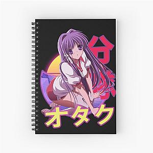 Kyou Fujibayashi Clannad Retro Sunset Design Spiral Notebook