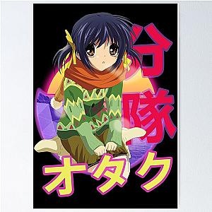 Mei Sunohara Clannad Retro Sunset Design Poster