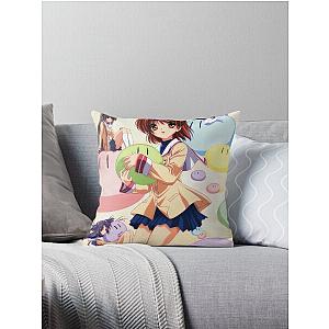 Clannad anime poster Nagisa Furukawa Throw Pillow