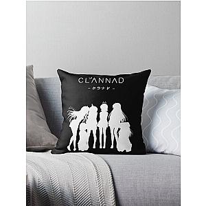 CLANNAD - Main Girls (White Edition) Throw Pillow