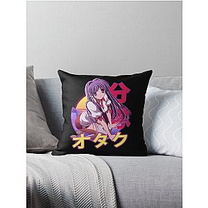 Kyou Fujibayashi Clannad Retro Sunset Design Throw Pillow