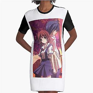 Clannad Anime Graphic T-Shirt Dress