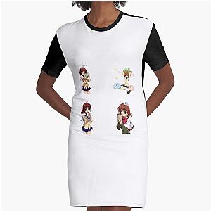 Clannad Dango - Pack Graphic T-Shirt Dress