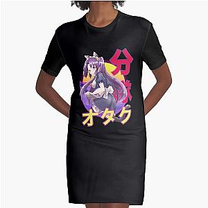 Kotomi Ichinose Clannad Retro Sunset Design Graphic T-Shirt Dress