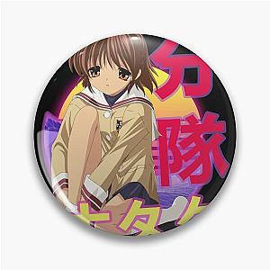 Nagisa Furukawa Clannad Retro Sunset Design Pin