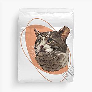 Clipped eared kitty Rescue Duvet Cover