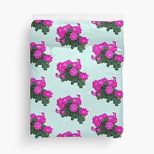 Pink Rosebush Duvet Cover