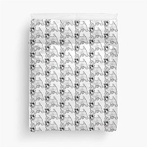 Sealyham Terrier Clipped Duvet Cover