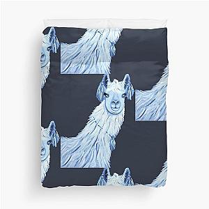 Llama with clips Duvet Cover
