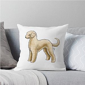 Bedlington Terrier Sandy Throw Pillow