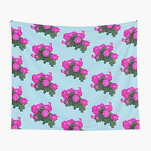 Pink Rosebush Tapestry